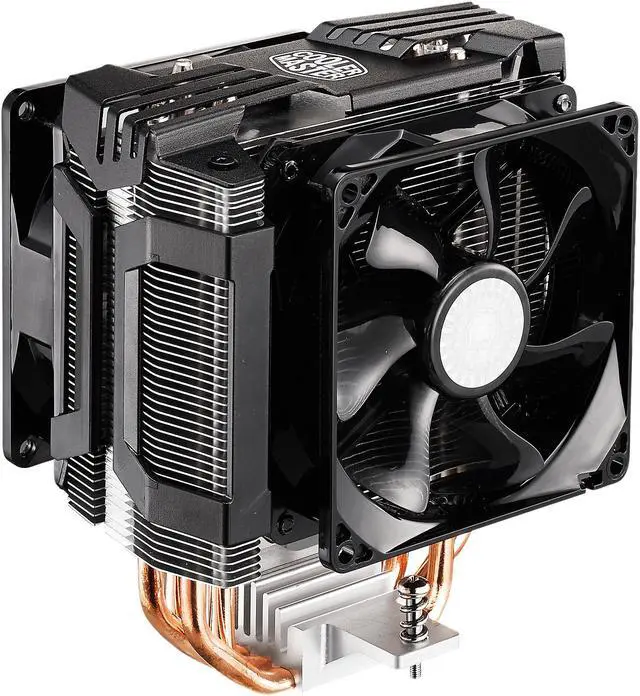 Alt view image 3 of 9 - Cooler Master Hyper D92 - CPU Air Cooler with Dual 92mm Offset Push-Pull Fans and Accelerated Cooling System
