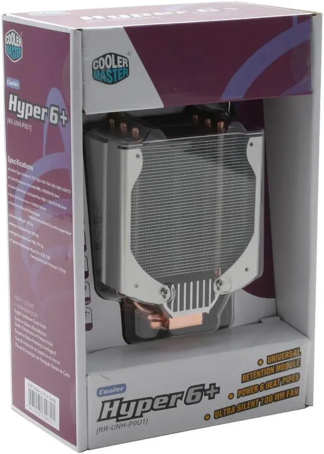 Alt view image 5 of 5 - COOLER MASTER RR-UNH-P0U1 100mm Rifle CPU Cooler