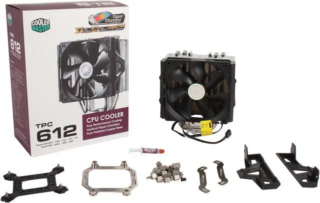 Alt view image 7 of 7 - Cooler Master TPC 612 - High Performance CPU Cooler with 2 Vapor Chambers and 4 Heatpipes