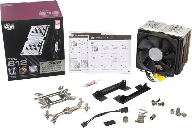 Alt view image 7 of 7 - Cooler Master TPC 812 - High Performance CPU Cooler with 2 Vapor Chambers and 6 Heatpipes