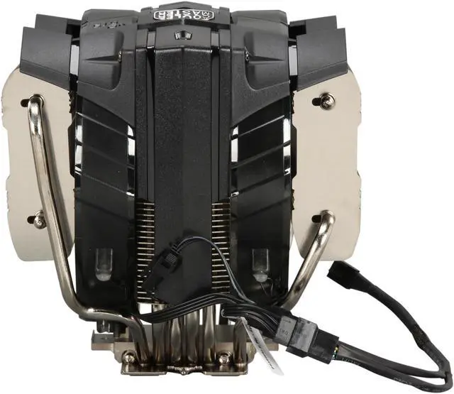 Alt view image 5 of 7 - Cooler Master V8 GTS High Performance CPU Cooler, Horizontal Vapor Chamber, 8 Heatpipes, Aluminum Fins, Dual 120mm Fans, Red LED, AMD /Intel LGA1200/1151/2066