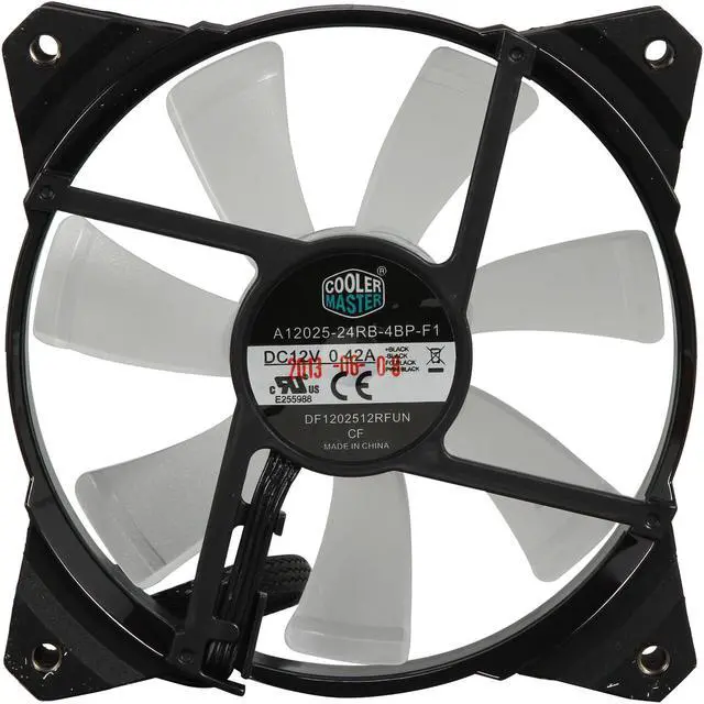 Alt view image 4 of 6 - Cooler Master JetFlo 120 - POM Bearing 120mm Blue LED High Performance Silent Fan for Computer Cases, CPU Coolers, and Radiators