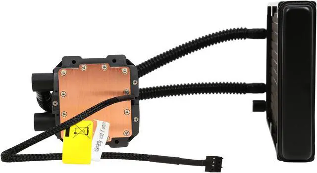 Alt view image 4 of 10 - Cooler Master Nepton 240M - CPU Water Cooling System, All-In-One Kit with 240mm Radiator and 2 Silencio Fans