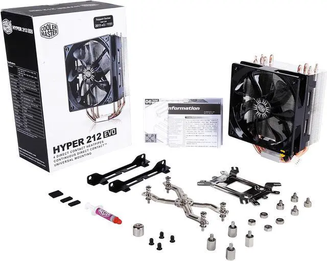Alt view image 8 of 8 - Cooler Master Hyper 212 EVO - CPU Cooler with 120 mm PWM Fan
