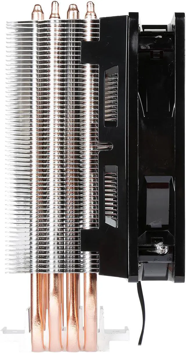 Alt view image 5 of 9 - Cooler Master Hyper 212 LED CPU Air Cooler, 4 CDC Heatpipes, 120mm PWM Fan, Quiet Spin Technology , Red LEDs for AMD Ryzen/Intel LGA1200/1151