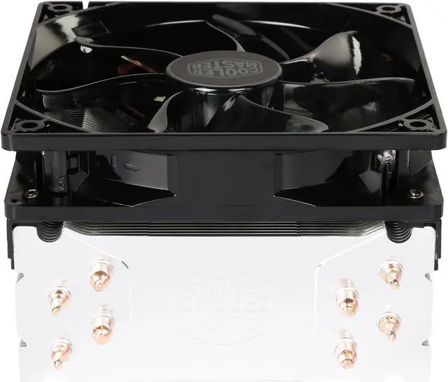 Alt view image 7 of 9 - Cooler Master Hyper 212 LED CPU Air Cooler, 4 CDC Heatpipes, 120mm PWM Fan, Quiet Spin Technology , Red LEDs for AMD Ryzen/Intel LGA1200/1151