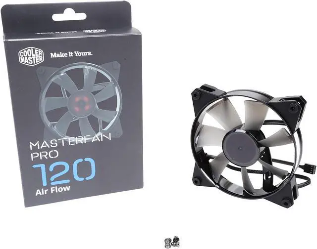 Alt view image 6 of 6 - MasterFan Pro 120 Air Flow with Jet-inspired Fan Blade, Speed Profiles, Exclusive Silent Driver, Rubber Mounting Inserts, and Jam Protection by Cooler Master