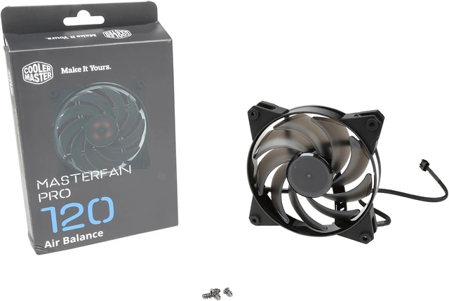 Alt view image 6 of 6 - MasterFan Pro 120 Air Balance with Hybrid Fan Blade, Speed Profiles, Exclusive Silent Driver, Rubber Mounting Inserts, and Jam Protection by Cooler Master
