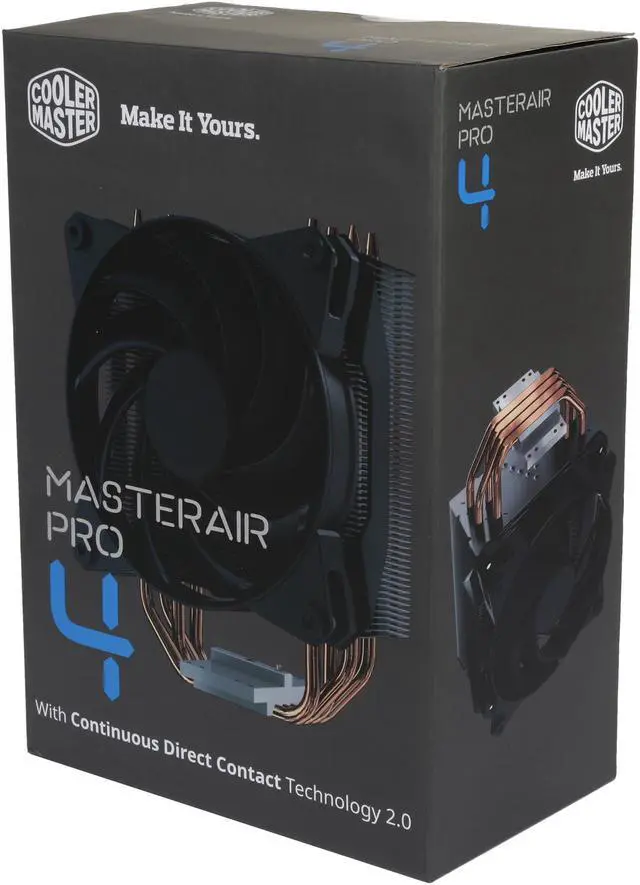 Alt view image 8 of 8 - MasterAir Pro 4 CPU Air Cooler with Continuous Direct Contact Technology 2.0 by Cooler Master