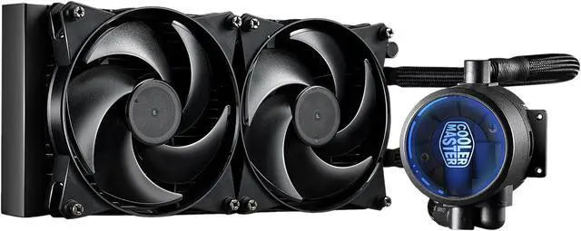 Alt view image 2 of 5 - MasterLiquid Pro 280 All-In-One CPU Liquid Cooler with FlowOp Technology by Cooler Master