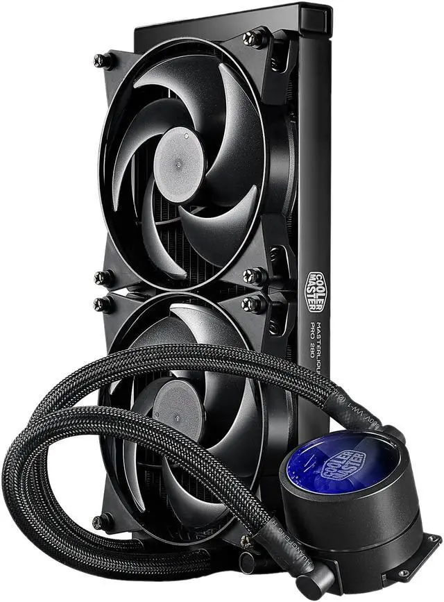 Alt view image 3 of 5 - MasterLiquid Pro 280 All-In-One CPU Liquid Cooler with FlowOp Technology by Cooler Master