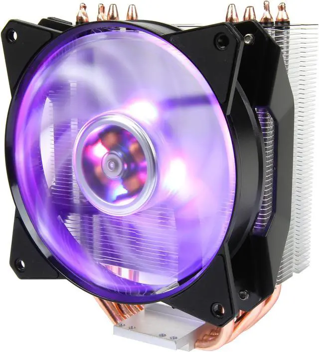 Main image of Cooler Master MasterAir MA410P RGB CPU Air Cooler, 4 CDC Heatpipes, 120mm RGB MasterFan