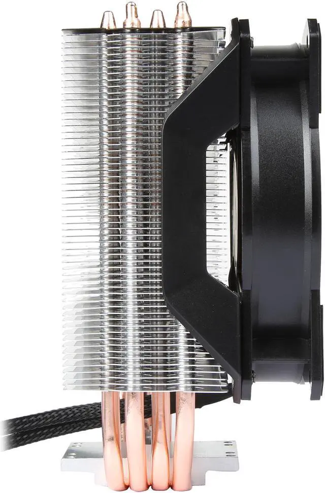 Alt view image 7 of 10 - Cooler Master MasterAir MA410P RGB CPU Air Cooler, 4 CDC Heatpipes, 120mm RGB MasterFan
