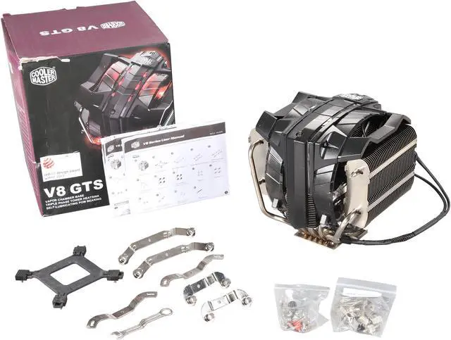 Alt view image 8 of 8 - Cooler Master V8 GTS - High Performance CPU Cooler with Horizontal Vapor Chamber and 8 Heatpipes