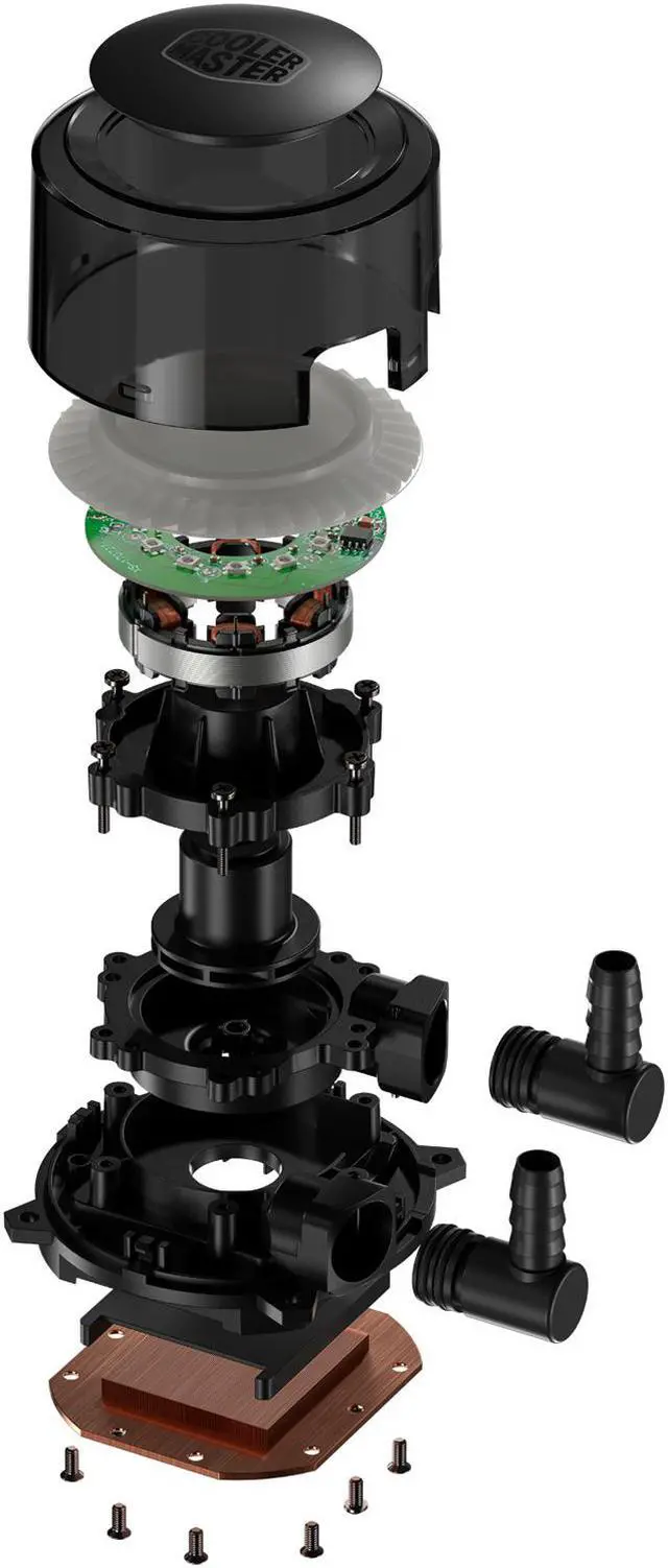 Alt view image 5 of 9 - Cooler Master MasterLiquid ML120R ARGB Close-Loop AIO CPU Liquid Cooler, 120 Radiator, Dual Chamber Pump, Addressable RGB Lighting , MF120R Fans for AMD Ryzen/Intel LGA1200/1151 LGA 1700 Compatible