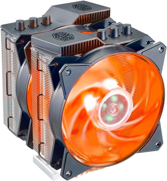 Alt view image 9 of 20 - Cooler Master MA620P Twin Tower RGB CPU Air Cooler, 6 CDC Heatpipes, Dual 120mm RGB MasterFan