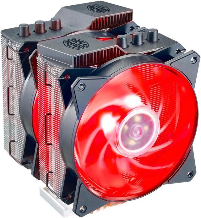 Alt view image 12 of 20 - Cooler Master MA620P Twin Tower RGB CPU Air Cooler, 6 CDC Heatpipes, Dual 120mm RGB MasterFan