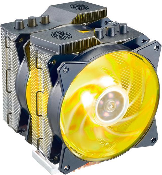 Alt view image 14 of 20 - Cooler Master MA620P Twin Tower RGB CPU Air Cooler, 6 CDC Heatpipes, Dual 120mm RGB MasterFan