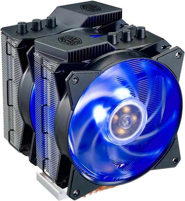 Alt view image 15 of 20 - Cooler Master MA620P Twin Tower RGB CPU Air Cooler, 6 CDC Heatpipes, Dual 120mm RGB MasterFan
