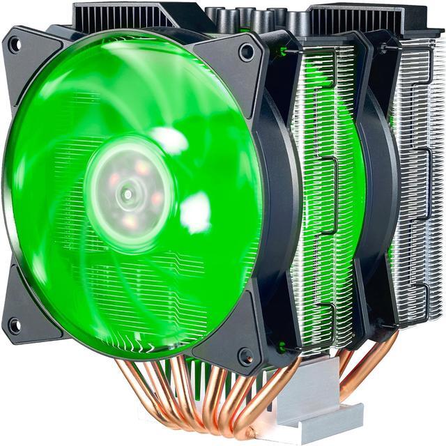 Alt view image 5 of 20 - Cooler Master MA620P Twin Tower RGB CPU Air Cooler, 6 CDC Heatpipes, Dual 120mm RGB MasterFan