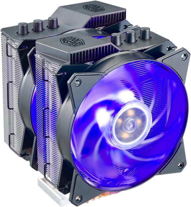 Alt view image 19 of 20 - Cooler Master MA620P Twin Tower RGB CPU Air Cooler, 6 CDC Heatpipes, Dual 120mm RGB MasterFan