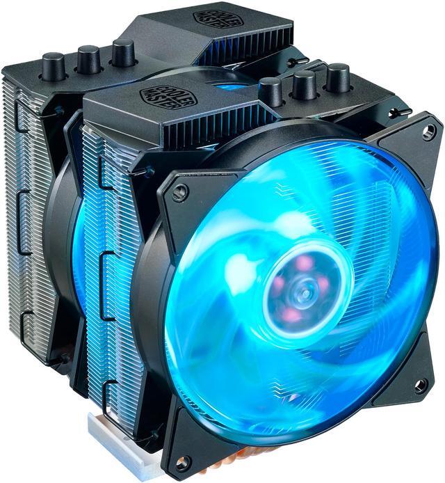 Alt view image 20 of 20 - Cooler Master MA620P Twin Tower RGB CPU Air Cooler, 6 CDC Heatpipes, Dual 120mm RGB MasterFan