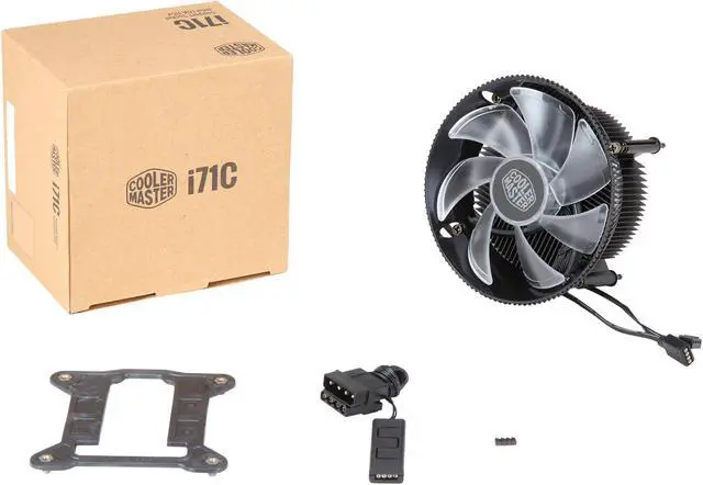 Alt view image 7 of 7 - COOLER MASTER RR-I71C-20PC-B1 120mm Rifle CPU Cooler - OEM