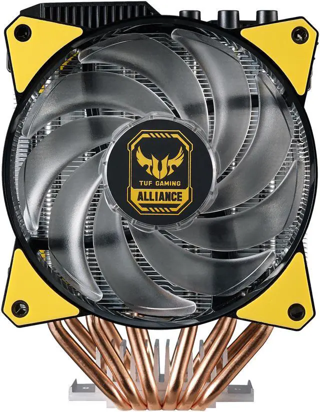 Alt view image 3 of 12 - Cooler Master MasterAir MA620P TUF Gaming Alliance Edition Dual-Tower RGB CPU Air Cooler 6 Heatpipes, Dual MasterFan MF120R 120mm RGB Fans