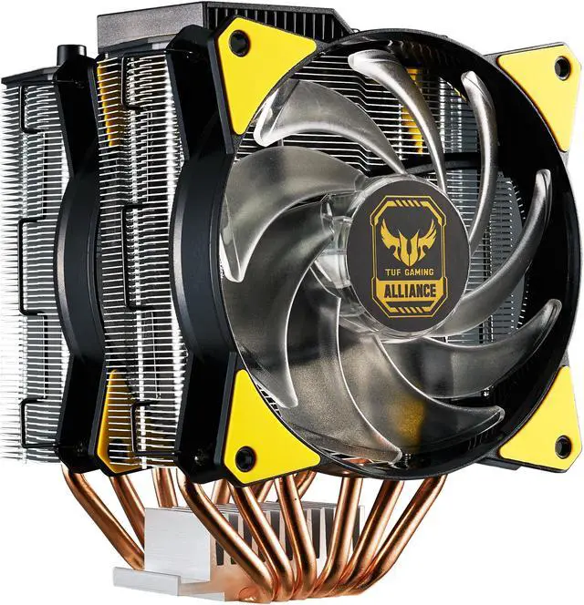 Alt view image 2 of 12 - Cooler Master MasterAir MA620P TUF Gaming Alliance Edition Dual-Tower RGB CPU Air Cooler 6 Heatpipes, Dual MasterFan MF120R 120mm RGB Fans
