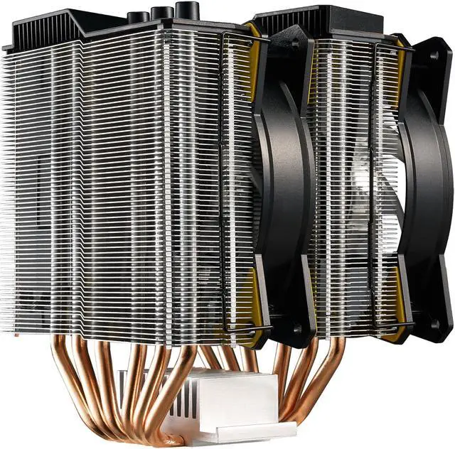 Alt view image 8 of 12 - Cooler Master MasterAir MA620P TUF Gaming Alliance Edition Dual-Tower RGB CPU Air Cooler 6 Heatpipes, Dual MasterFan MF120R 120mm RGB Fans