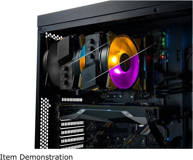 Alt view image 11 of 12 - Cooler Master MasterAir MA620P TUF Gaming Alliance Edition Dual-Tower RGB CPU Air Cooler 6 Heatpipes, Dual MasterFan MF120R 120mm RGB Fans