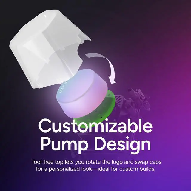 Alt view image 9 of 12 - COOLER MASTER 360 Elite Liquid CPU Liquid Cooler, Dual-Chamber Pump, Customizable aRGB Lighting, Maintenance-Free, Easy Install, AMD Ryzen 9 AM5|4, Intel Ultra i9 LGA 1851|1700 Design (MLX-D36M-A20PC)