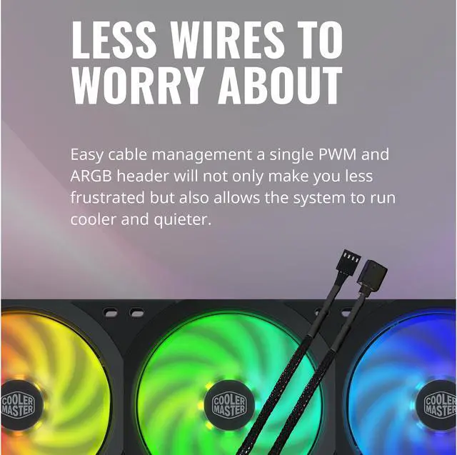 Alt view image 11 of 11 - Cooler Master MasterFan SF360R ARGB 360mm Square Frame Fan