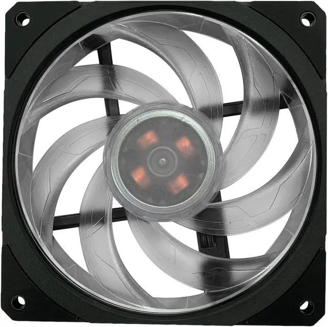 Alt view image 10 of 15 - Cooler Master MasterLiquid ML240P Mirage ARGB Close-Loop AIO CPU Liquid Cooler, 240 Radiator, Transparent Pump, Addressable RGB Lighting, Dual MF120 Fans for AMD Ryzen, TR4 /Intel LGA1200/1151