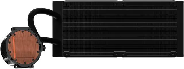 Alt view image 9 of 15 - Cooler Master MasterLiquid ML240P Mirage ARGB Close-Loop AIO CPU Liquid Cooler, 240 Radiator, Transparent Pump, Addressable RGB Lighting, Dual MF120 Fans for AMD Ryzen, TR4 /Intel LGA1200/1151