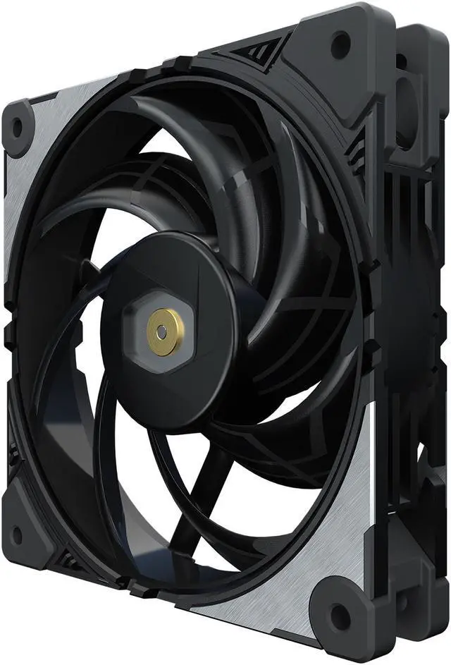 Alt view image 2 of 14 - Cooler Master MasterFan SF120M Performance PWM Fan w/ Patented Damping Frame Design Technology, Inter-Connecting Fan Blade, and Anti-Vibration Motor for a Silent Performing Case, CPU Cooler and Liquid Cooler Fan