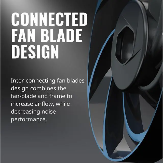 Alt view image 12 of 14 - Cooler Master MasterFan SF120M Performance PWM Fan w/ Patented Damping Frame Design Technology, Inter-Connecting Fan Blade, and Anti-Vibration Motor for a Silent Performing Case, CPU Cooler and Liquid Cooler Fan