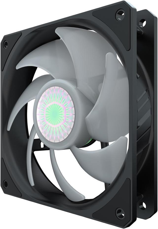 Alt view image 7 of 9 - Cooler Master SickleFlow 120 V2 Addressable RGB Square Frame Fan, Individually Customizable LEDS, Air Balance Curve Blade Design, Sealed Bearing, PWM Control for Computer Case & Liquid Radiator