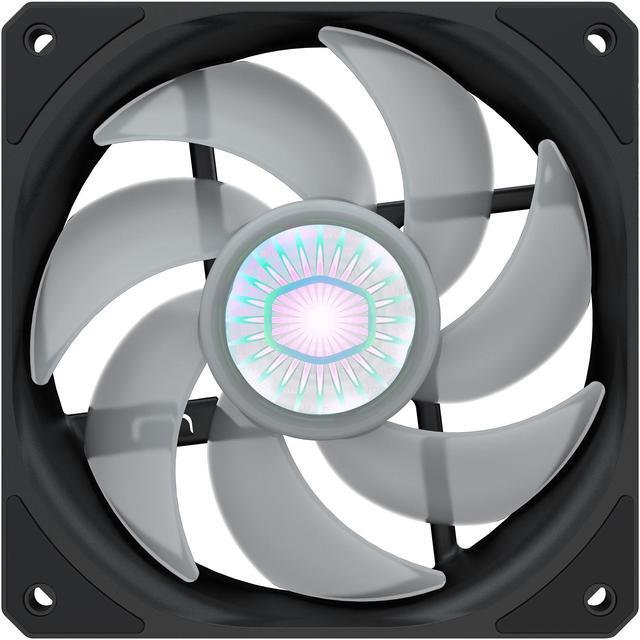 Alt view image 8 of 9 - Cooler Master SickleFlow 120 V2 Addressable RGB Square Frame Fan, Individually Customizable LEDS, Air Balance Curve Blade Design, Sealed Bearing, PWM Control for Computer Case & Liquid Radiator