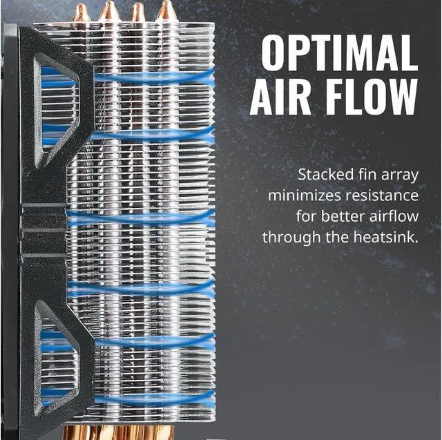 Alt view image 4 of 14 - Cooler Master Hyper 212 EVO V2 CPU Air Cooler with SickleFlow 120, PWM Fan, Direct Contact Technology, 4 copper Heat Pipes for AMD Ryzen/Intel LGA1200/1151 LGA 1700 Compatible