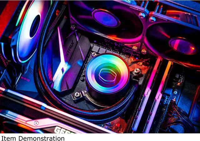 Alt view image 7 of 20 - MasterLiquid ML240 Mirror ARGB Close-Loop AIO CPU Liquid Cooler, Mirror ARGB Pump, 240 Radiator, Dual SickleFlow 120mm, 3rd Gen Dual Chamber Pump for AMD Ryzen/Intel 1200, 1151, LGA 1700 Compatible