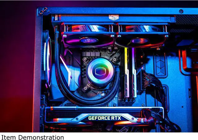 Alt view image 8 of 20 - MasterLiquid ML240 Mirror ARGB Close-Loop AIO CPU Liquid Cooler, Mirror ARGB Pump, 240 Radiator, Dual SickleFlow 120mm, 3rd Gen Dual Chamber Pump for AMD Ryzen/Intel 1200, 1151, LGA 1700 Compatible