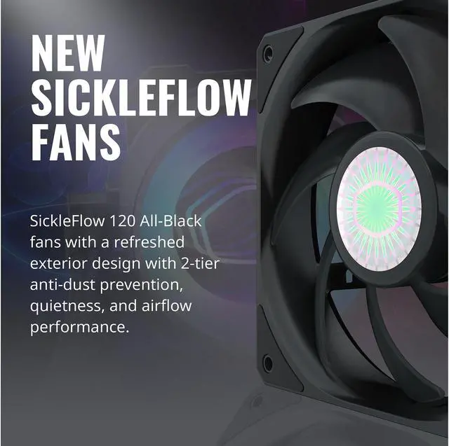 Alt view image 10 of 20 - MasterLiquid ML240 Mirror ARGB Close-Loop AIO CPU Liquid Cooler, Mirror ARGB Pump, 240 Radiator, Dual SickleFlow 120mm, 3rd Gen Dual Chamber Pump for AMD Ryzen/Intel 1200, 1151, LGA 1700 Compatible