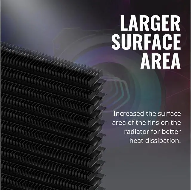 Alt view image 12 of 20 - MasterLiquid ML240 Mirror ARGB Close-Loop AIO CPU Liquid Cooler, Mirror ARGB Pump, 240 Radiator, Dual SickleFlow 120mm, 3rd Gen Dual Chamber Pump for AMD Ryzen/Intel 1200, 1151, LGA 1700 Compatible