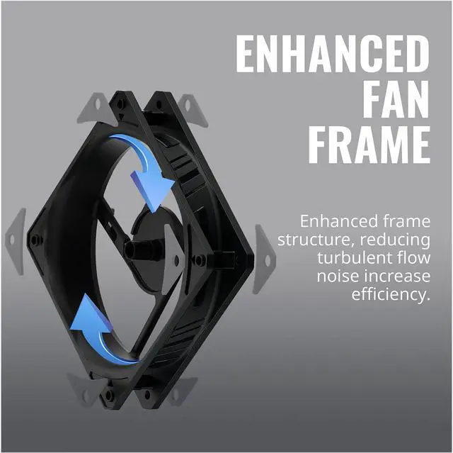 Alt view image 7 of 9 - Cooler Master SickleFlow 80 V2 All-Black Square Frame Fan with  Air Balance Curve Blade Design, Sealed Bearing, PWM Control for Computer Case & Air Coolers