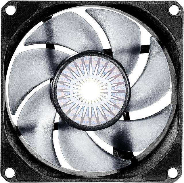 Alt view image 2 of 9 - Cooler Master SickleFlow 80 V2 All-Black Square Frame Fan with  Air Balance Curve Blade Design, Sealed Bearing, PWM Control for Computer Case & Air Coolers