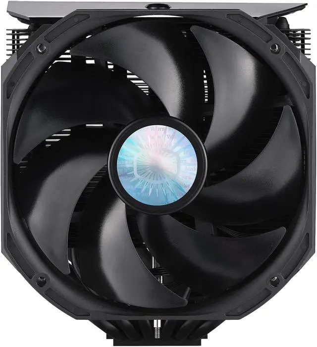 Alt view image 4 of 15 - Cooler Master MasterAir MA624 Stealth CPU Air Cooler, 6 Heat Pipes, Nickel Plated Base, Dual Tower Aluminum Black Fins, Dual SickleFlow 140mm Fans for AMD Ryzen/Intel 1200/1151 LGA 1700 Compatible
