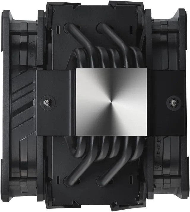 Alt view image 6 of 15 - Cooler Master MasterAir MA612 Stealth CPU Air Cooler, 6 Heat Pipes, Nickel Plated Base, Aluminum Black Fins, Push-Pull, Dual SickleFlow Fans for AMD Ryzen/Intel 1200/1151 LGA 1700 Compatible