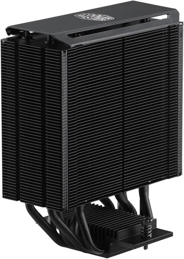 Alt view image 9 of 15 - Cooler Master MasterAir MA612 Stealth CPU Air Cooler, 6 Heat Pipes, Nickel Plated Base, Aluminum Black Fins, Push-Pull, Dual SickleFlow Fans for AMD Ryzen/Intel 1200/1151 LGA 1700 Compatible
