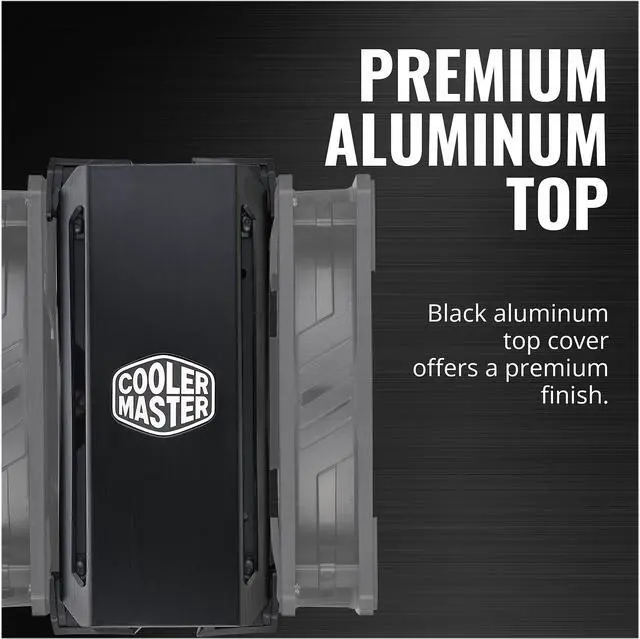 Alt view image 13 of 15 - Cooler Master MasterAir MA612 Stealth CPU Air Cooler, 6 Heat Pipes, Nickel Plated Base, Aluminum Black Fins, Push-Pull, Dual SickleFlow Fans for AMD Ryzen/Intel 1200/1151 LGA 1700 Compatible